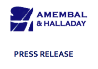 Amembal & Halladay Press Release